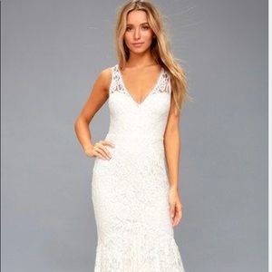 Lace Maxi White Dress